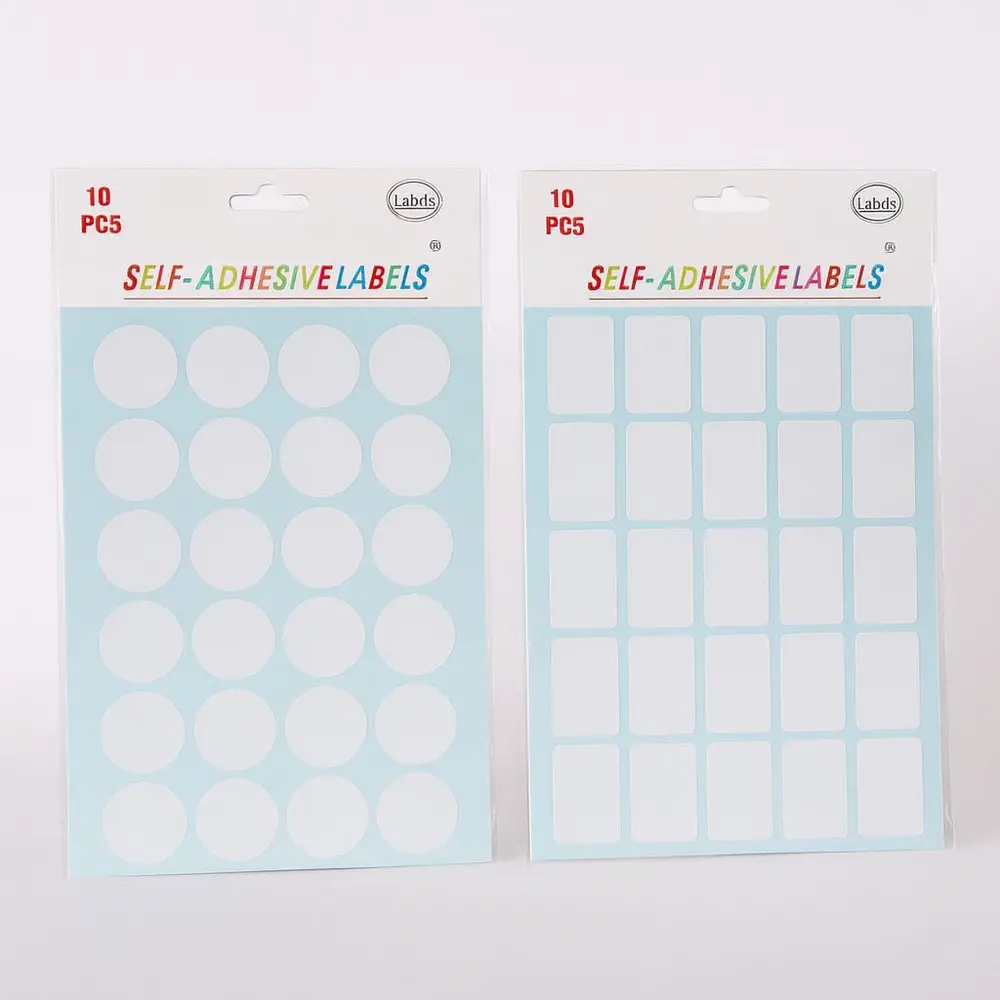 מדבקות לבנות