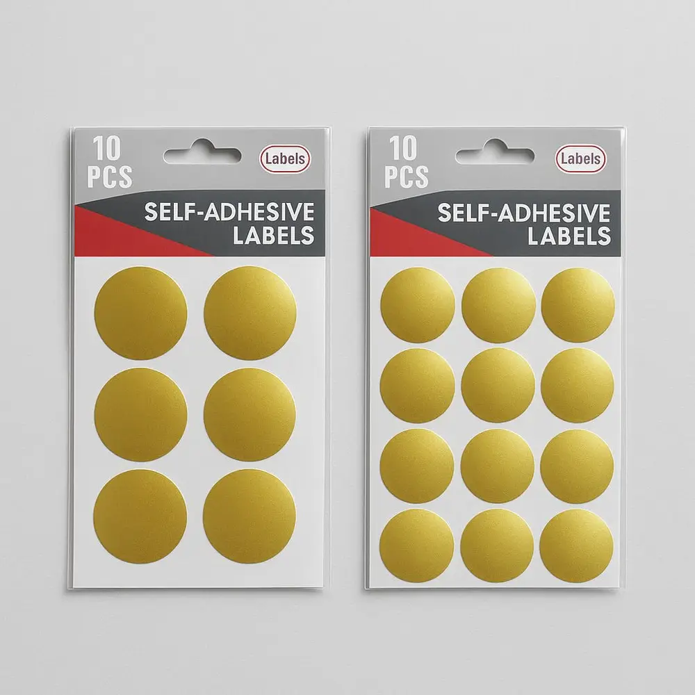 מדבקות זהב עגולות 2 מידות לבחירה