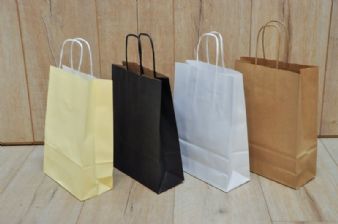 שקית נייר 18X26+8- קרטון