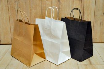 שקיות נייר 32X28+22 תחתית רחבה- קרטון