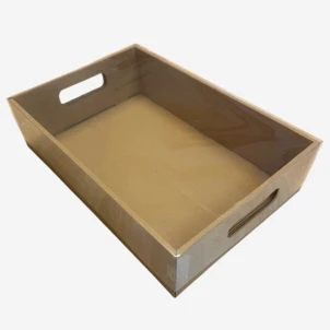קופסת מגש אירוח (מכסה PVC) 26X39+9.5