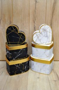 סט לב שלישיה שיש