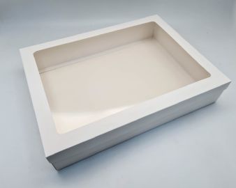 מגש אירוח אותיות לבן- 32X43+8