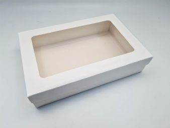 מגש אירוח לבן- 20X30+6.5