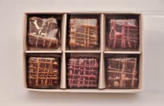 קופסה מתקפלת לפרלינים שישיה - פנינה