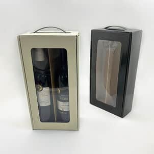 מארז מזוודה ל-2 יינות - 34X17+8