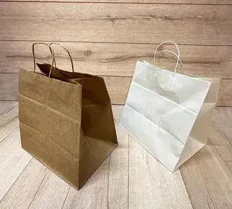 שקיות נייר 35X35+25 תחתית רחבה