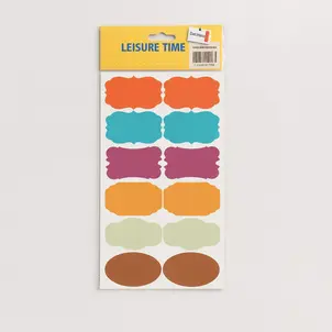 מדבקות צבעוניות בצורות