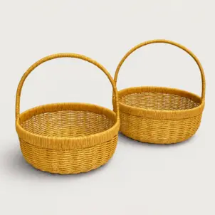 סלסלת ראטן עגולה - 2 מידות לבחירה