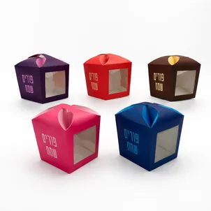 קופסא סגירת פרח+חלון- פורים שמח